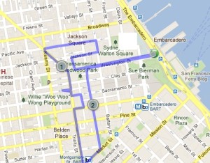 Map Barbary Coast and Financial District