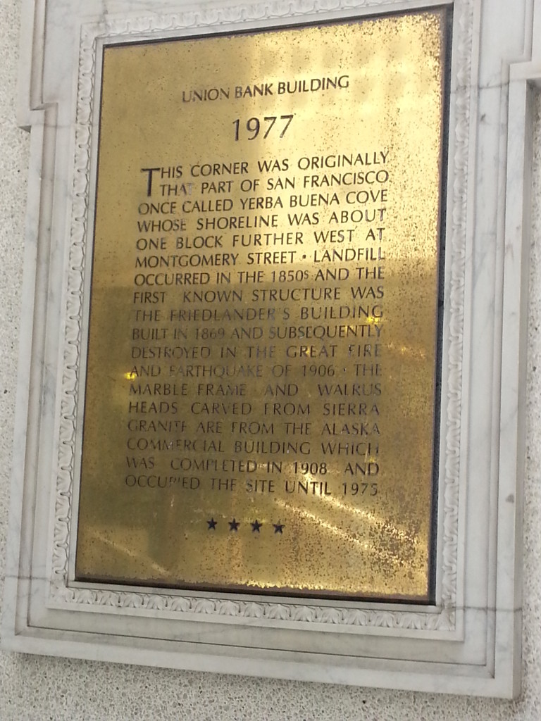 Yerba Buena Cove Plaque