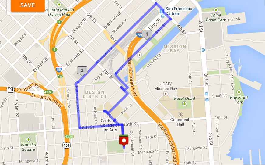 Mission Creek Map walk